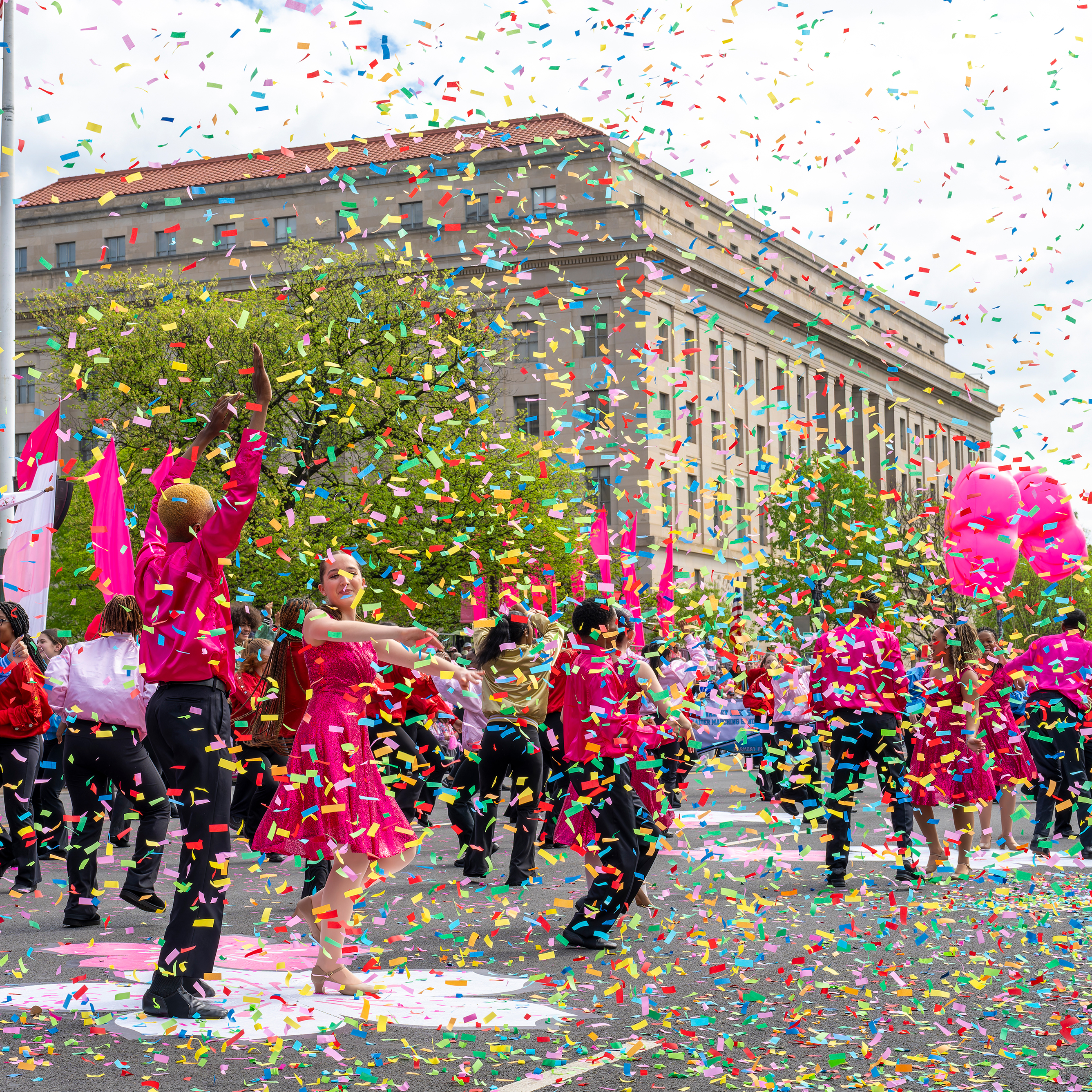 Confetti at parade